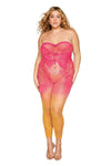 Versatile Bodystocking - Queen Size - Watermelon/mimosa - TruLuv Novelties