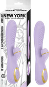 Vibes of New York Ribbed Suction Massager - Lavender - TruLuv Novelties