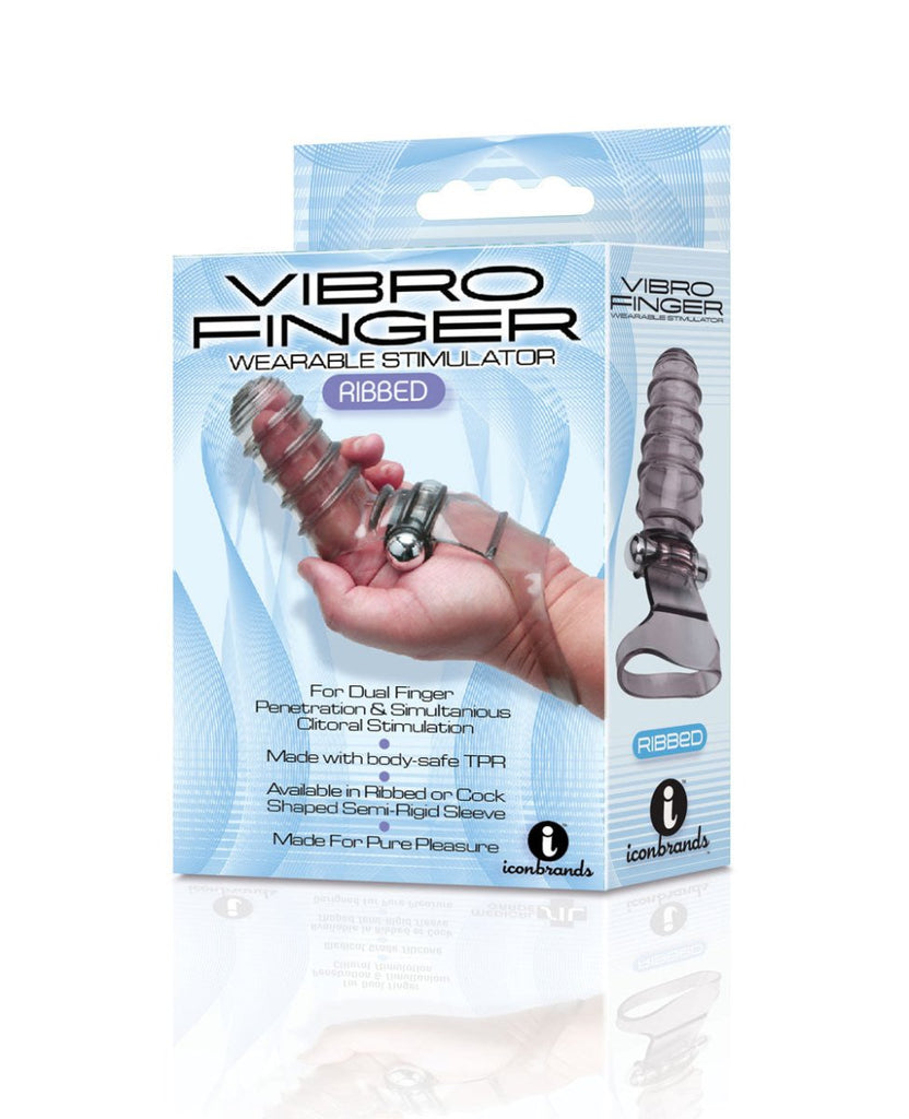 Vibro Finger Wearable Stimulator - Grey - TruLuv Novelties