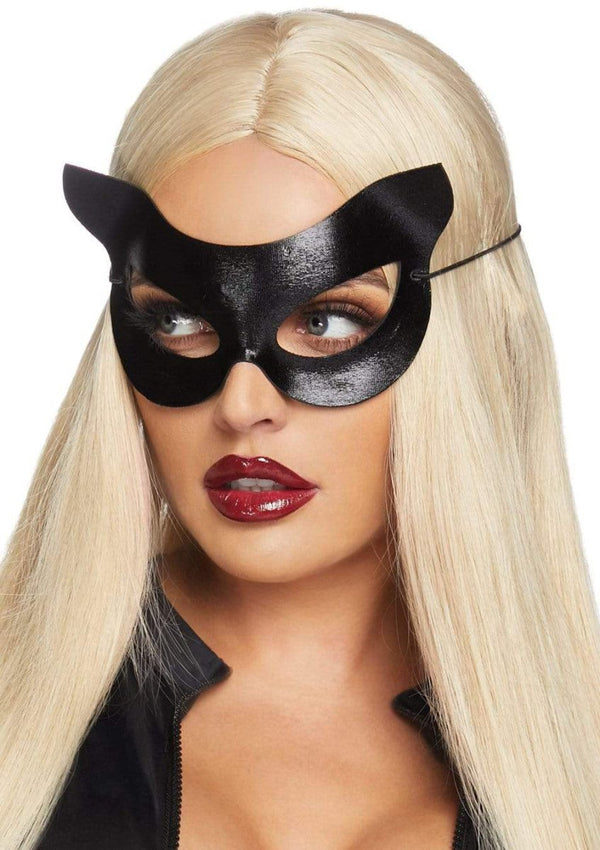 Vinyl Cat Mask - Os - Black - TruLuv Novelties