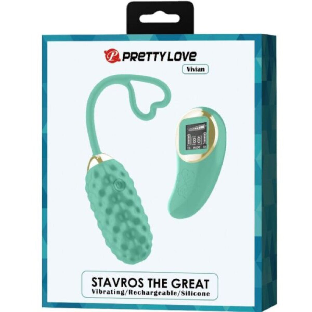 Vivian Remote Control Vibrating Egg - Turquoise - TruLuv Novelties