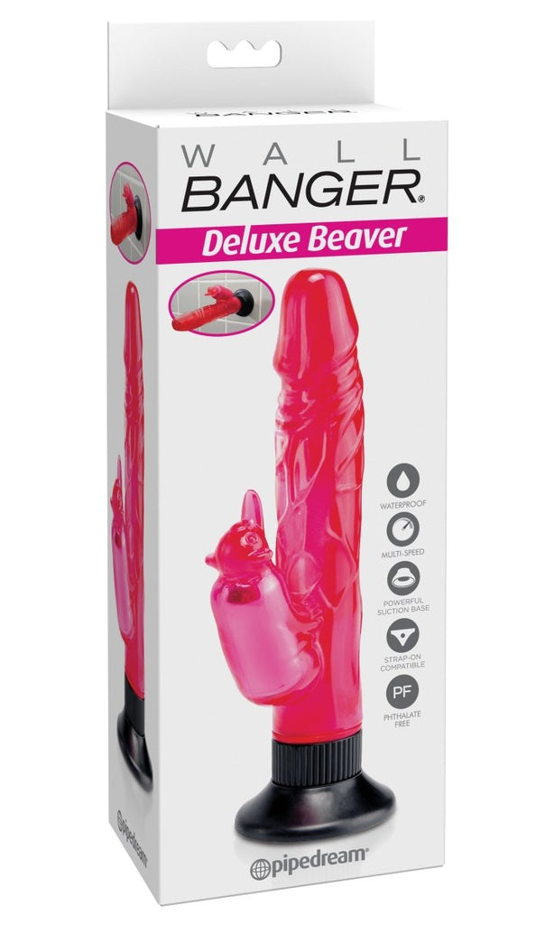 Waterproof Beaver Wall Bangers Deluxe - Pink - TruLuv Novelties