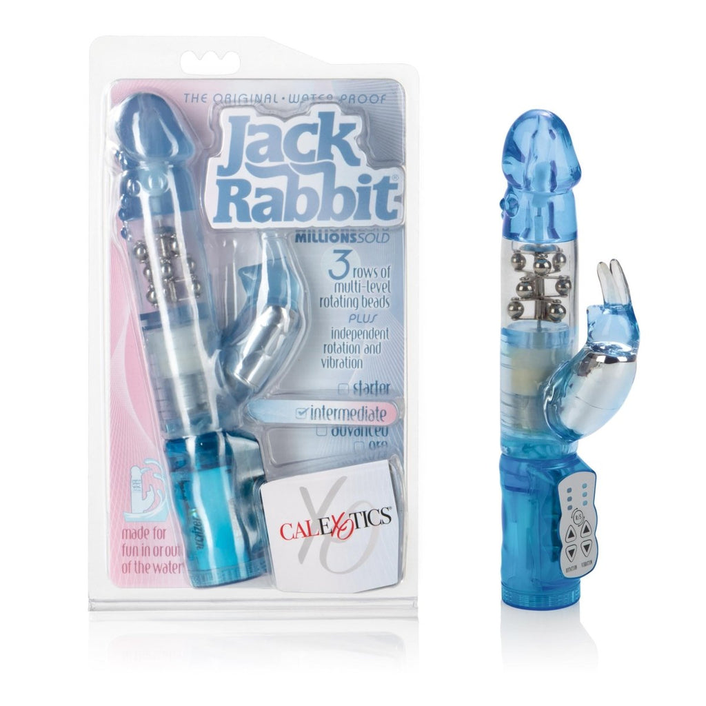 Waterproof Jack Rabbit Floating Beads - Blue - TruLuv Novelties