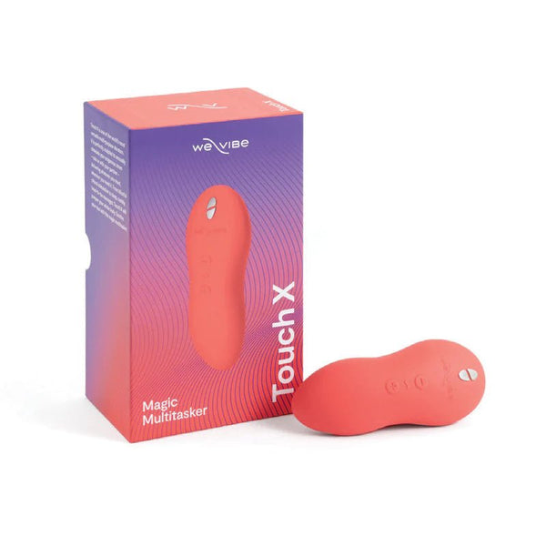 We - Vibe Touch X Rechargeable Silicone Lay - On Vibrator & Massager Crave Coral - TruLuv Novelties