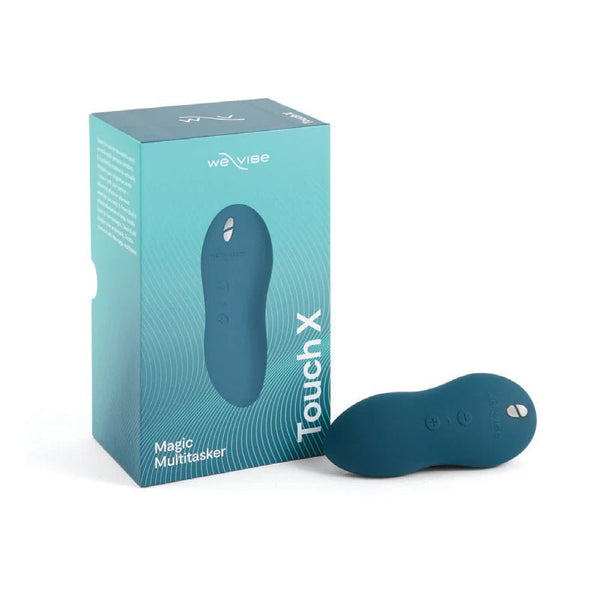We - Vibe Touch X Rechargeable Silicone Lay - On Vibrator & Massager Green Velvet - TruLuv Novelties