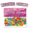 Weenie Chews Multi Flavor Assorted Penis Shaped Candy - 125 Piece Bag - TruLuv Novelties