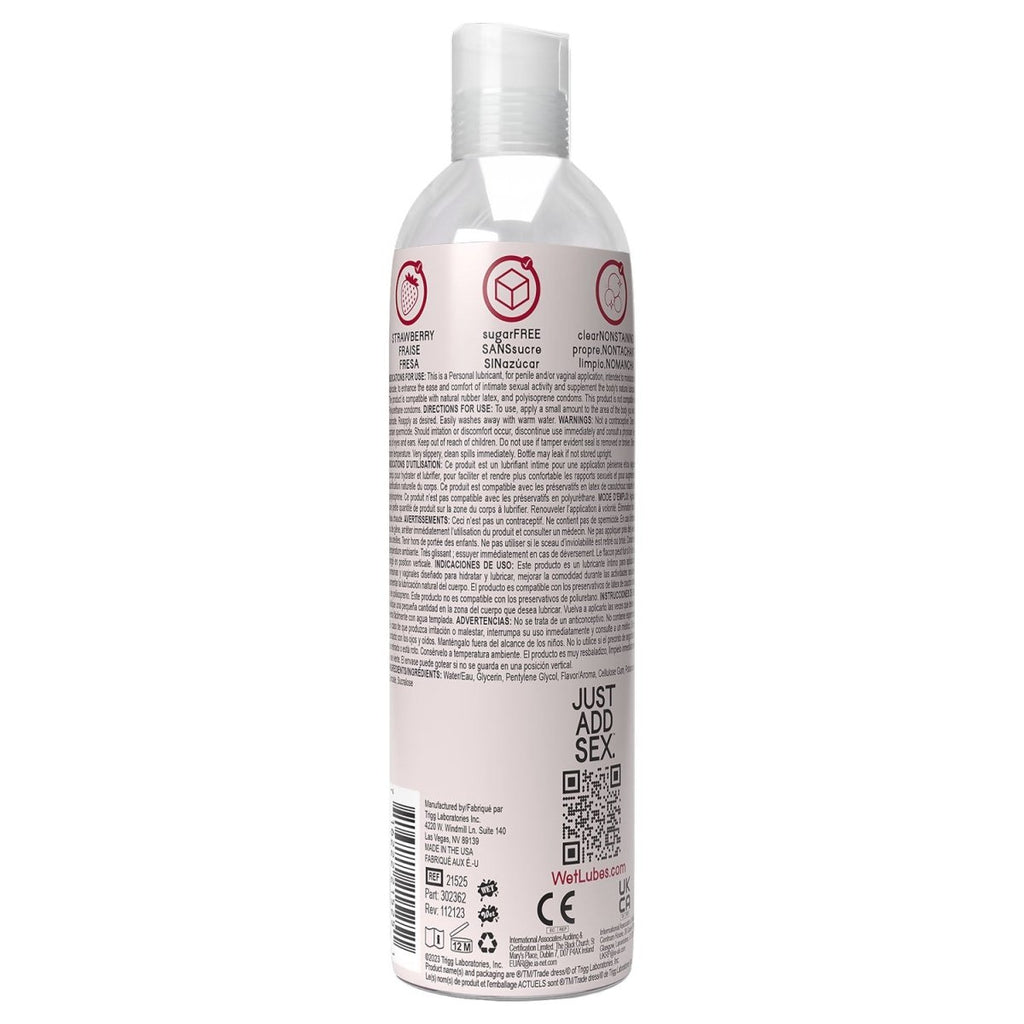 Wet Delicious Oral Play - Strawberry - Waterbased Flavored Lubricant 4 Oz - TruLuv Novelties