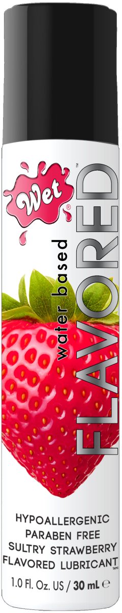 Wet Flavored Lubricant Sexy Strawberry 1oz - TruLuv Novelties