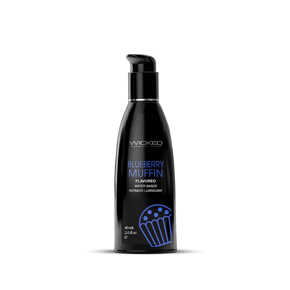 Wicked Aqua Blueberry Muffin Water - Based Lubricant 2 oz. - TruLuv Novelties