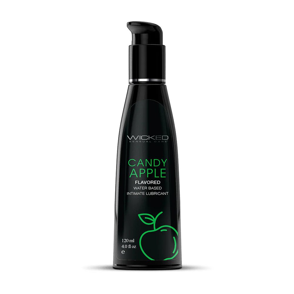 Wicked Aqua Candy Apple Water - Based Lubricant 4 oz. - TruLuv Novelties