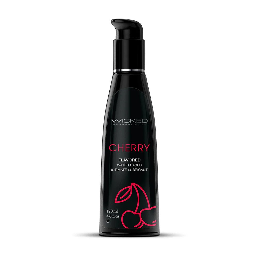 Wicked Aqua Cherry Water - Based Lubricant 4 oz. - TruLuv Novelties