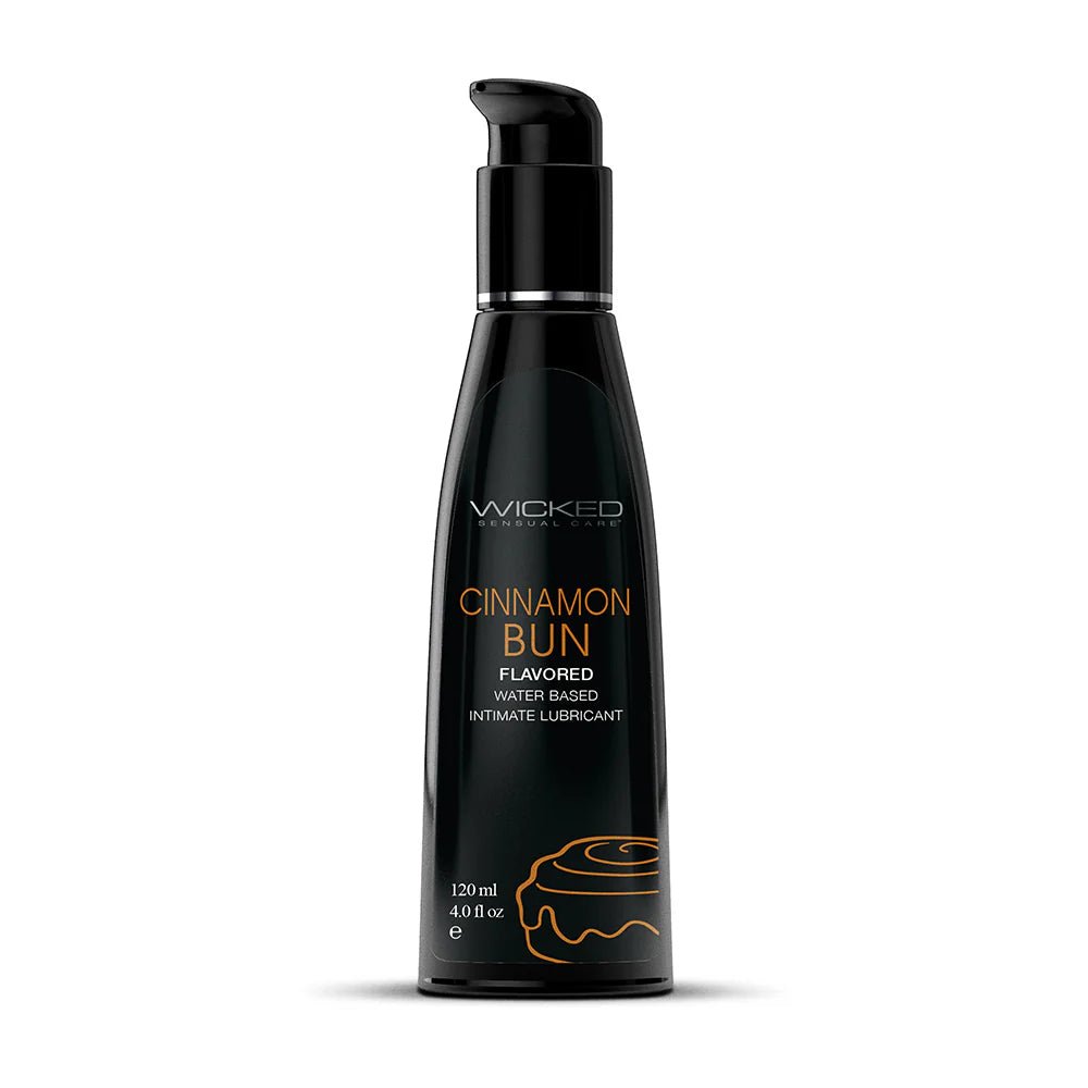 Wicked Aqua Cinnamon Bun Water - Based Lubricant 4 oz. - TruLuv Novelties