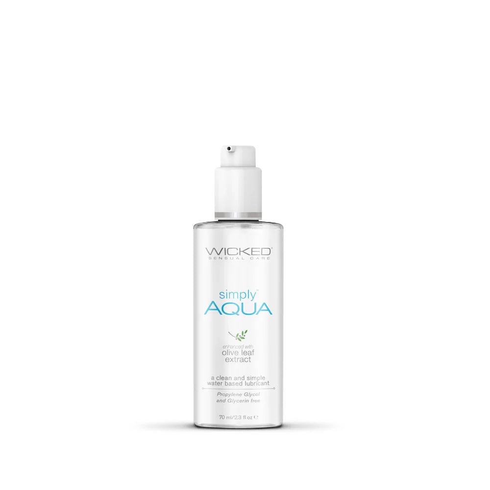 Wicked Simply Aqua Water - Based Lubricant 2.3 oz. - TruLuv Novelties
