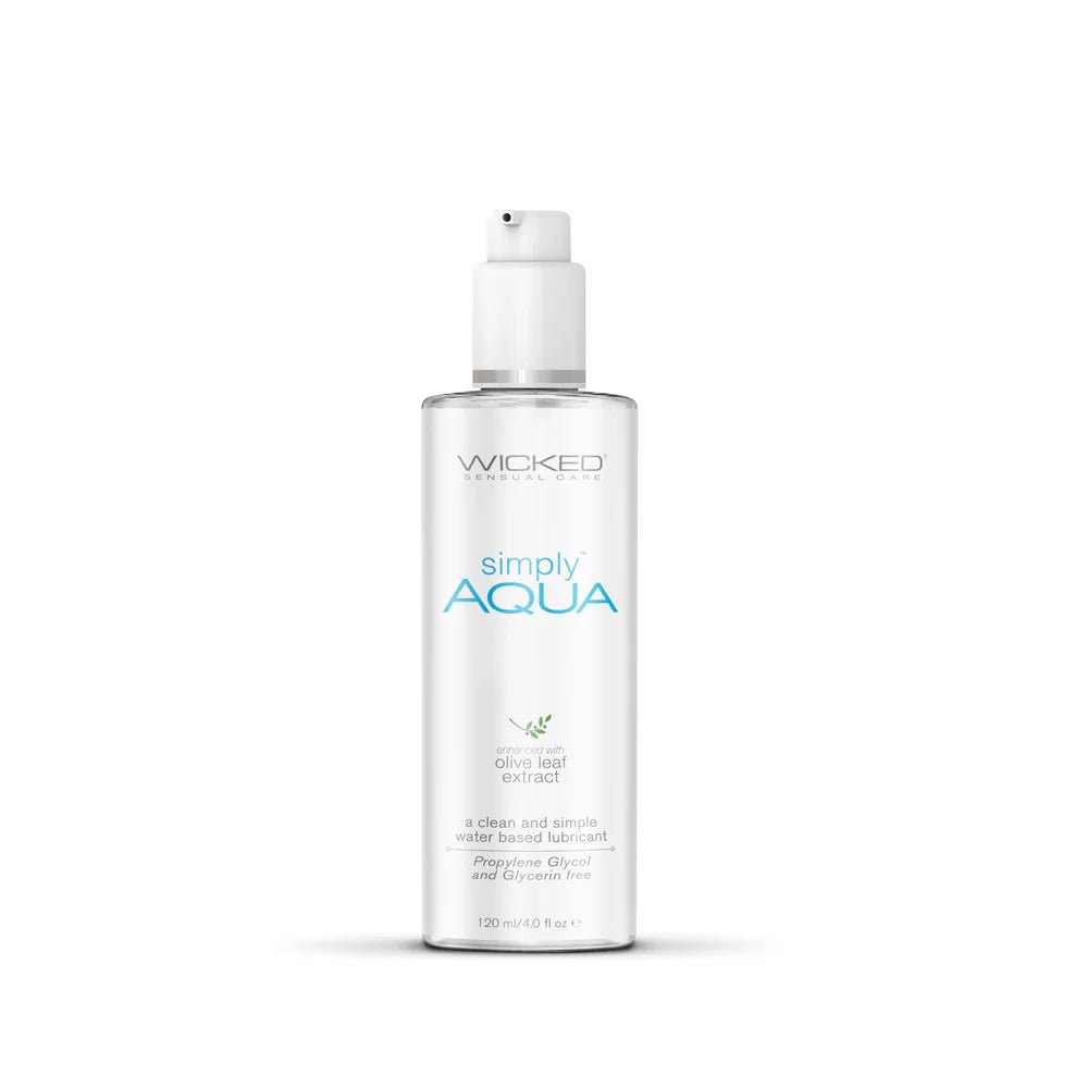 Wicked Simply Aqua Water - Based Lubricant 4 oz. - TruLuv Novelties