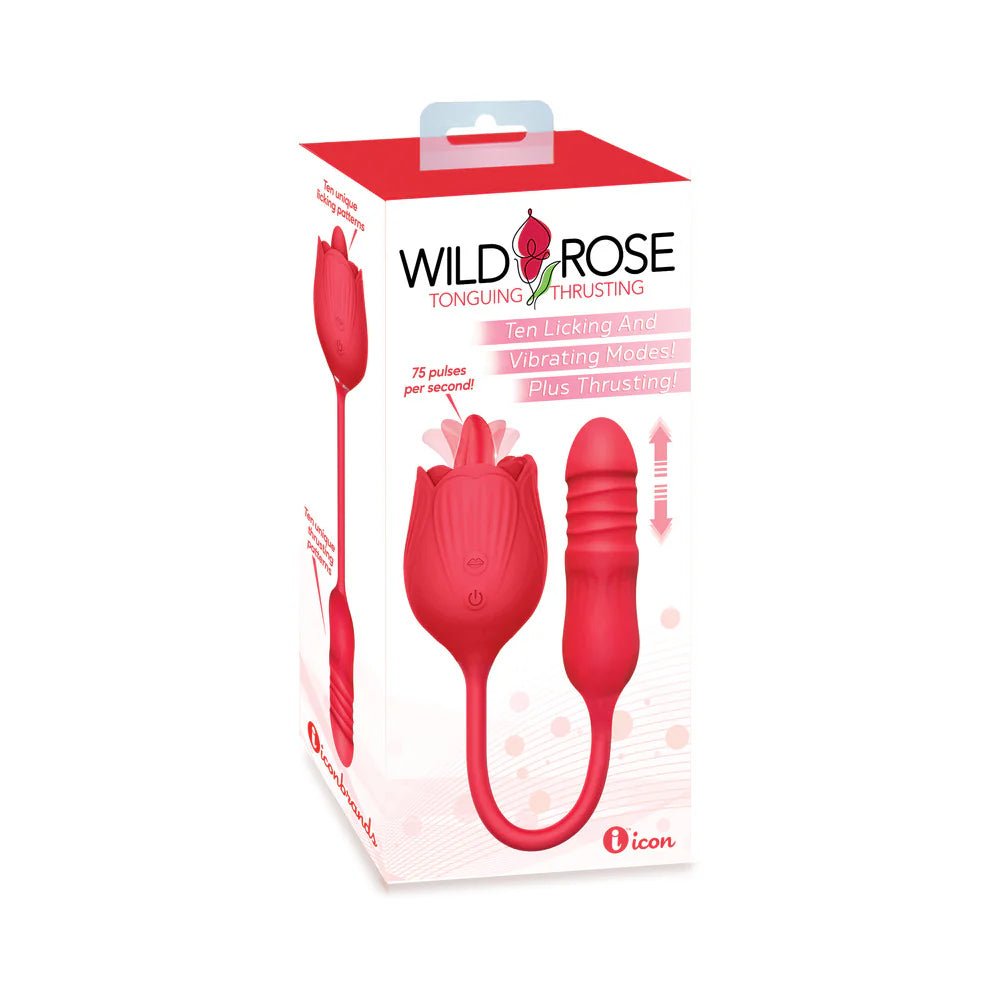 Wild Rose Lick and Thrust Suction Vibe - TruLuv Novelties