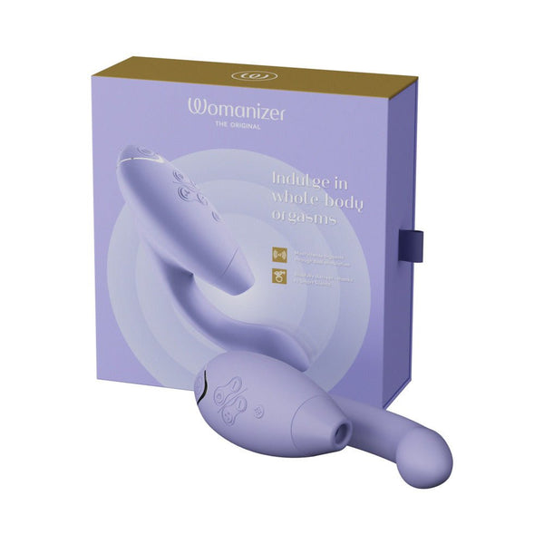 Womanizer Duo 2 Rechargeable Dual Stimulation Pleasure Air and G - Spot Vibrator Lilac - TruLuv Novelties