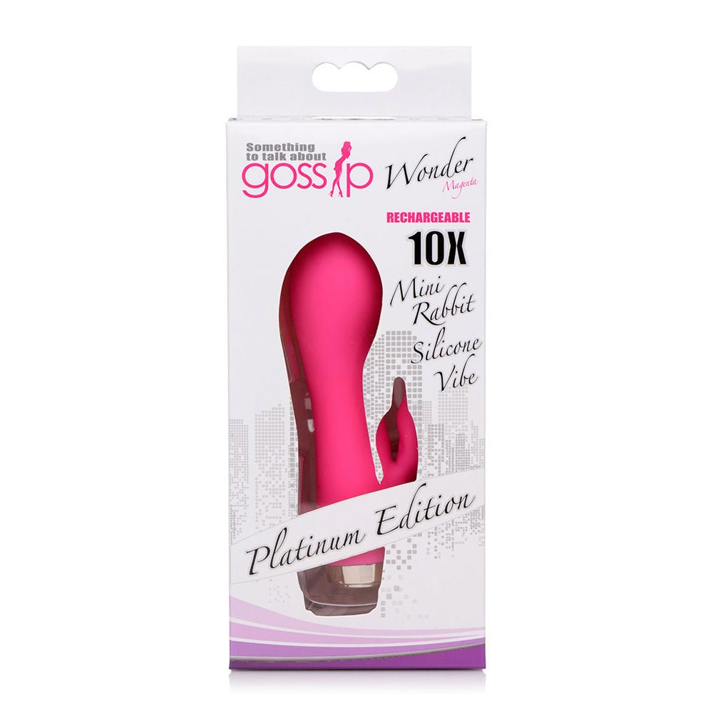 Wonder Mini Rabbit Silicone Vibrator - Pink - TruLuv Novelties