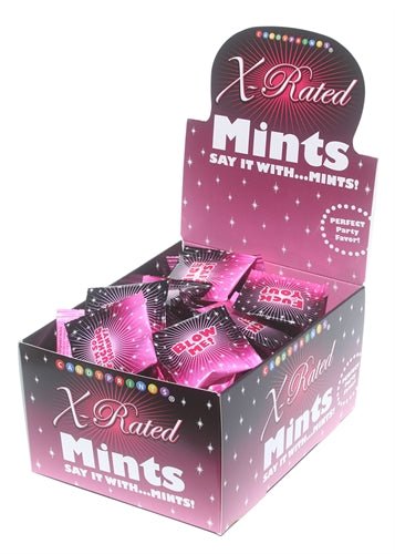 X-Rated Mints - 100 Piece p.o.p Display - 3.1g Bags - TruLuv Novelties