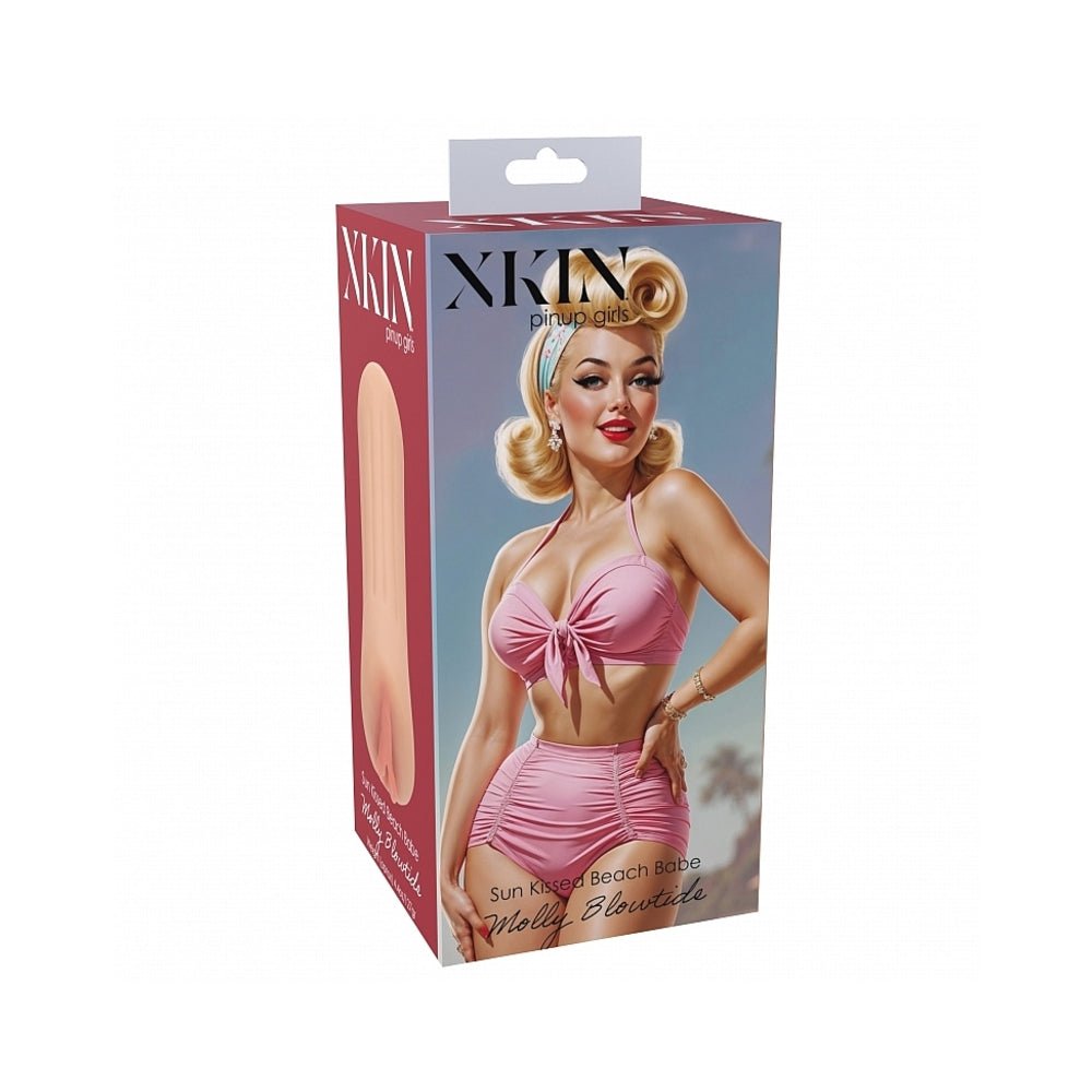 Xkin Pinup Girls Molly Blowtide Stroker Beige - TruLuv Novelties
