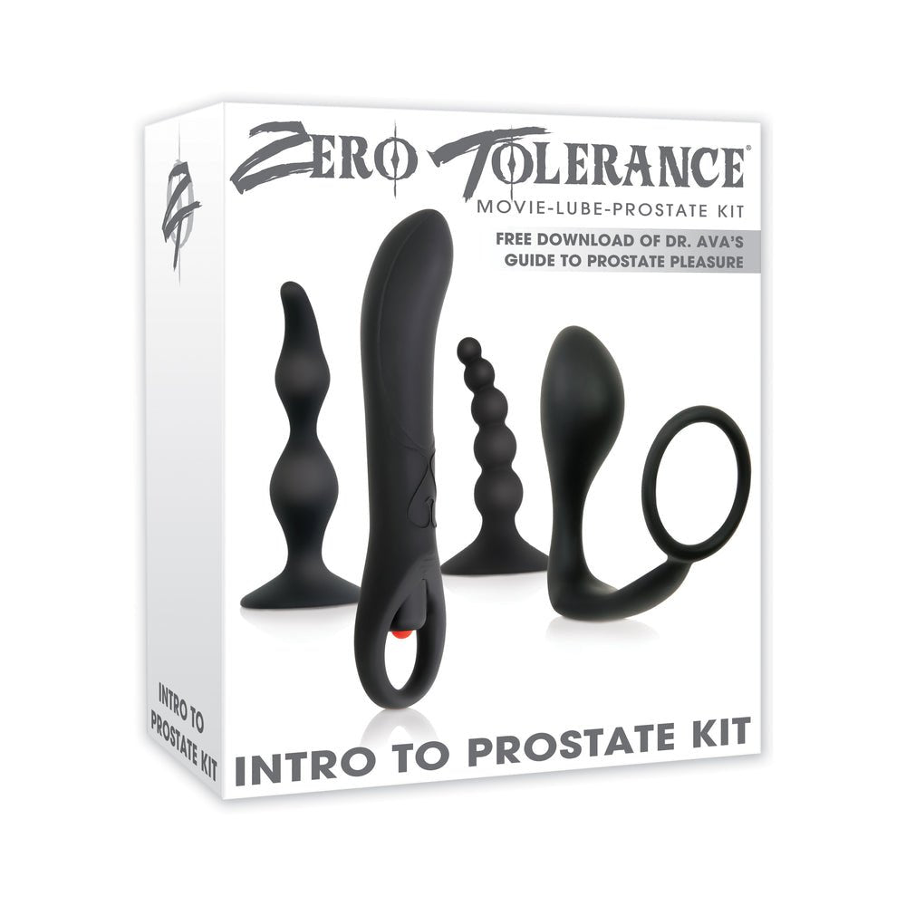 Zero Tolerance Intro To Prostate Kit 4 - Piece Anal Play Set With DVD - TruLuv Novelties