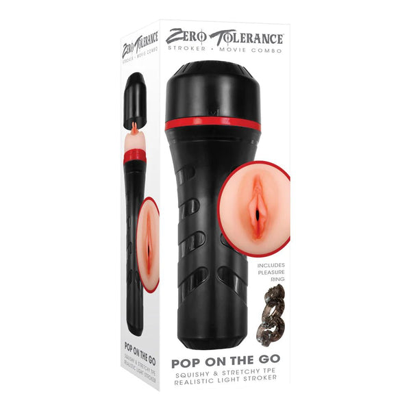 Zero Tolerance Pop On The Go Realistic Vagina Stroker Beige - TruLuv Novelties