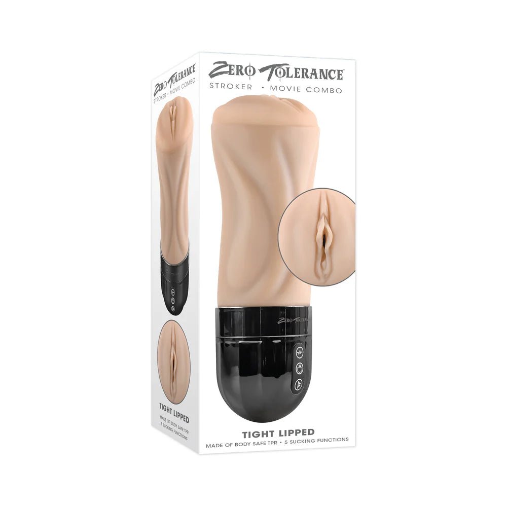 Zero Tolerance Tight Lipped Rechargeable Stroker with Suction Light - TruLuv Novelties