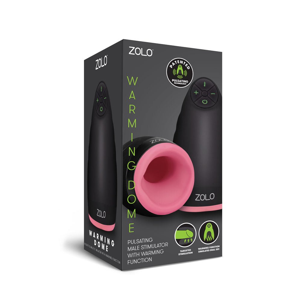 Zolo Warming Dome Pulsating Male Stimulator With Warming Function - TruLuv Novelties